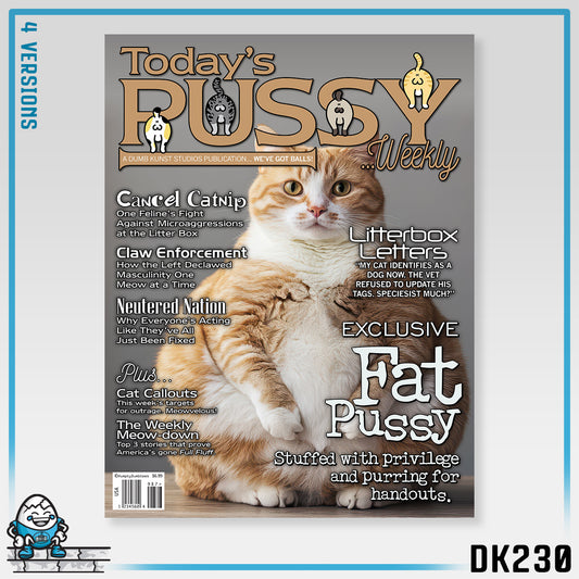 DK230: Today's Pussy... Weekly (Fat Pussy Edition) - Ladies Racerback Tank
