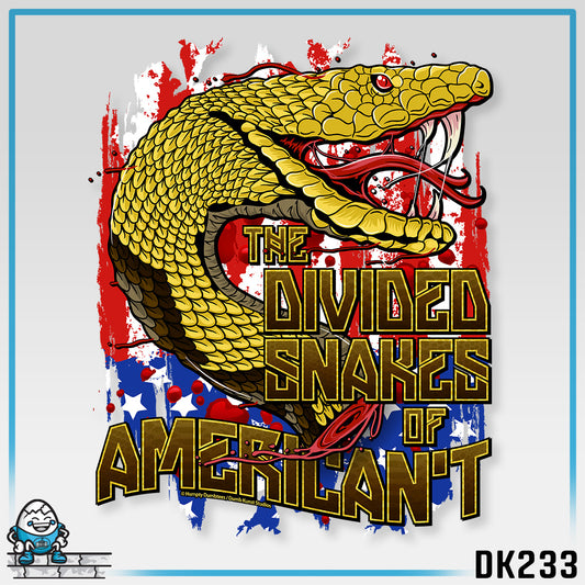 DK233: Divided Snakes of American't - Ladies Racerback Tank
