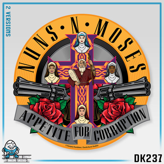 DK237: Puns-N-Doses (Nuns-N-Moses Edition) - Unisex S/S T-Shirt