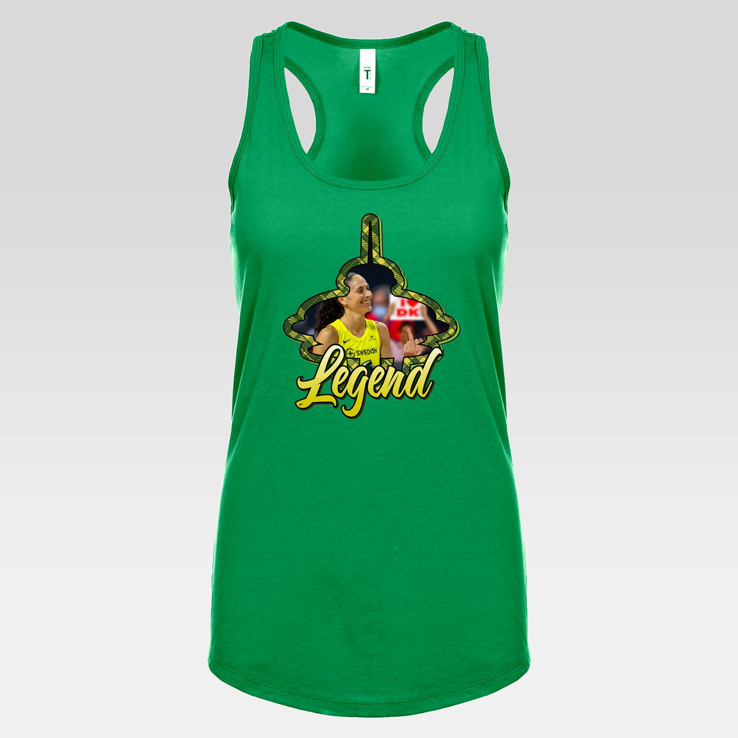 DK33: Give 'em the Bird (Sue Edition) - Ladies Racerback Tank