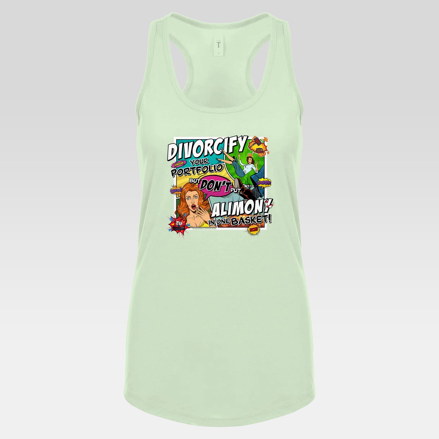 DK75: Divorcify Your Portfolio - Ladies Racerback Tank