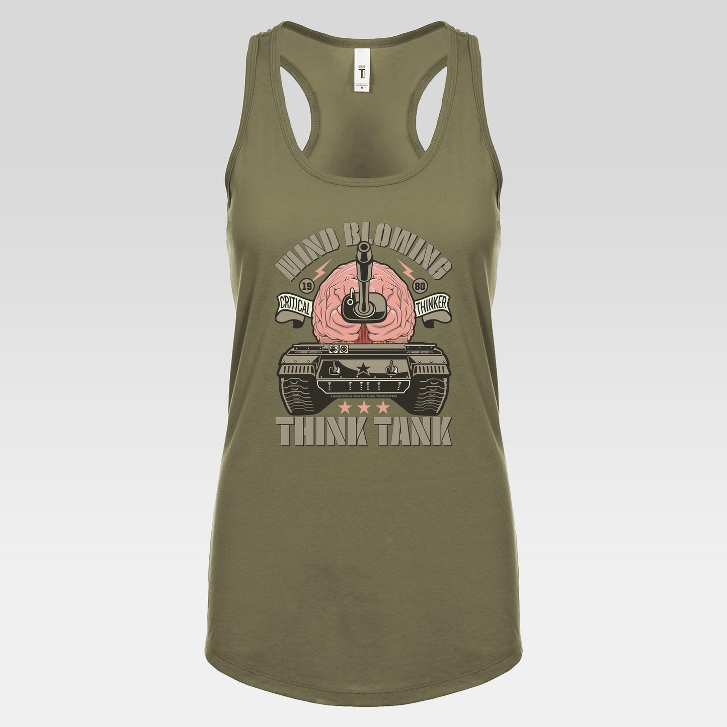 DK125: Think Tank - Ladies Racerback Tank