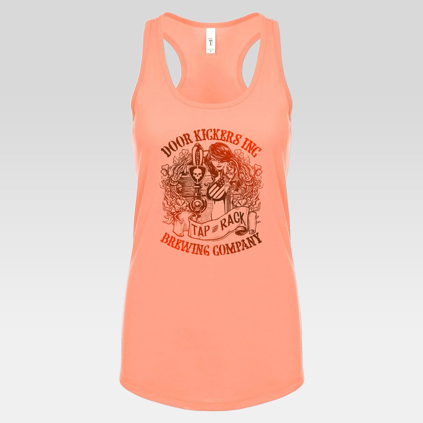 DK132: Tap & Rack - Ladies Racerback Tank