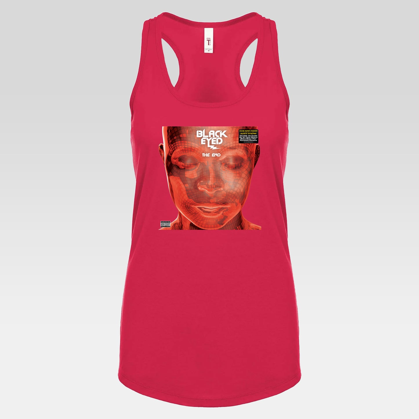 DK136: Hit With The Ladies (Black Eyed Red Edition) - Ladies Racerback Tank