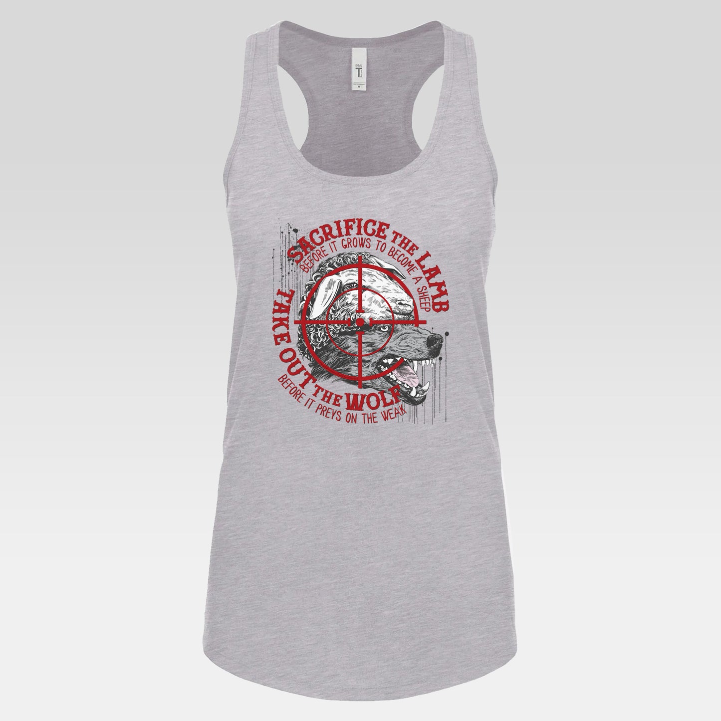 DK155: The Wolf of Sheepstreet - Ladies Racerback Tank