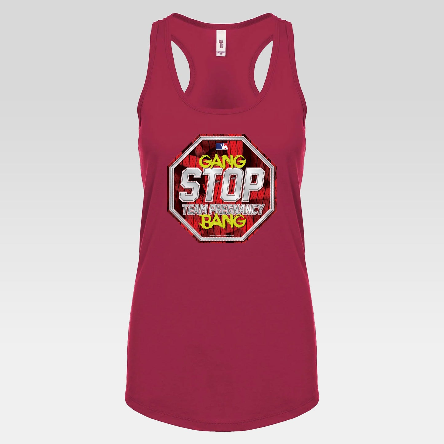 DK156: Stop Team Pregnancy - Ladies Racerback Tank