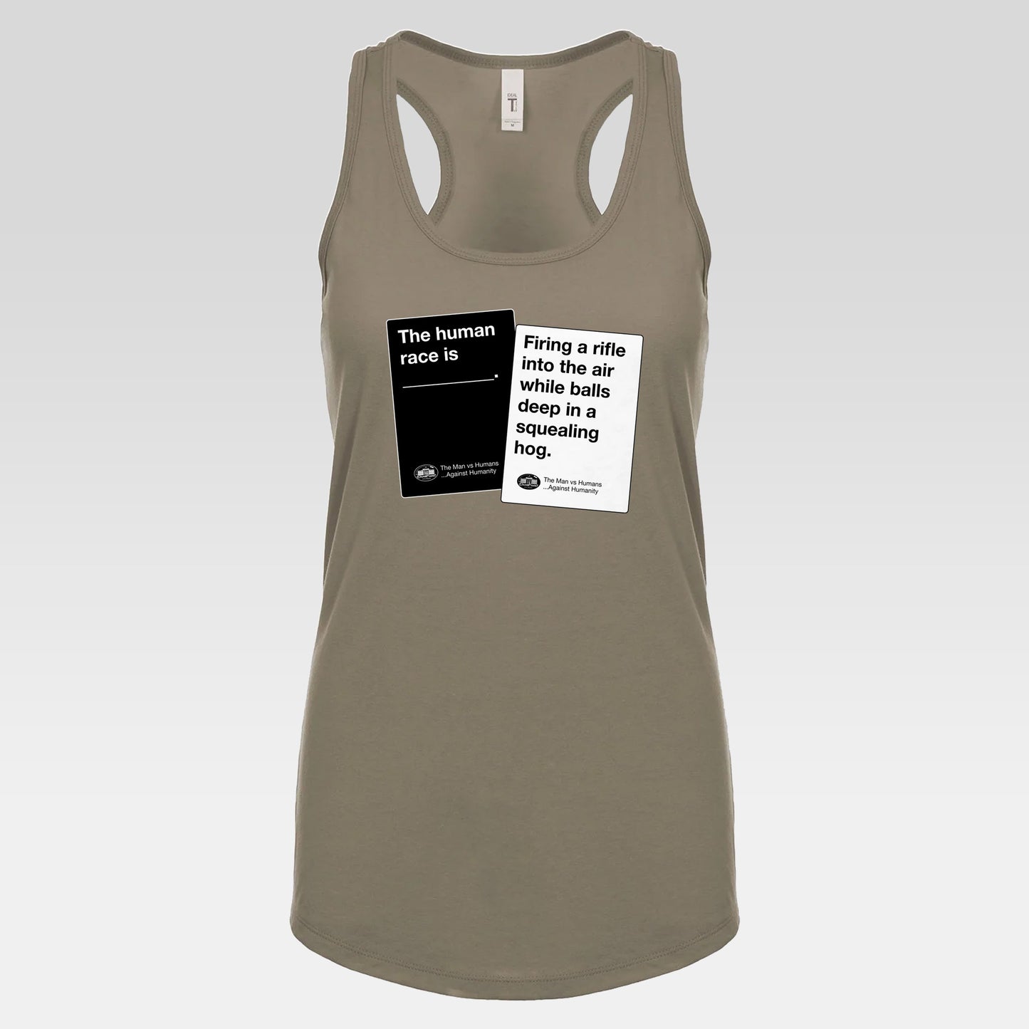 DK180: Humans Against Humanity (Squealing Hog Edition) - Ladies Racerback Tank