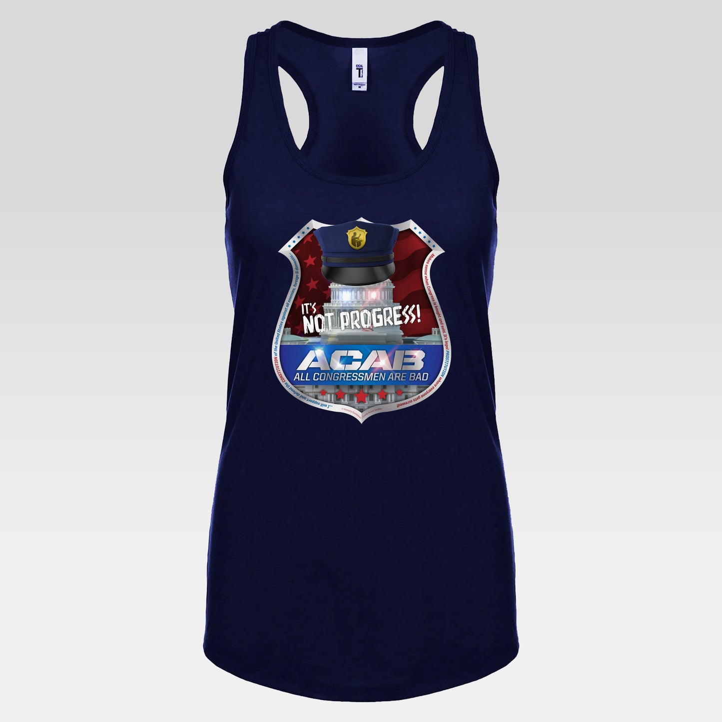 DK210: A.C.A.B. (Congress Edition) - Ladies Raceback Tank