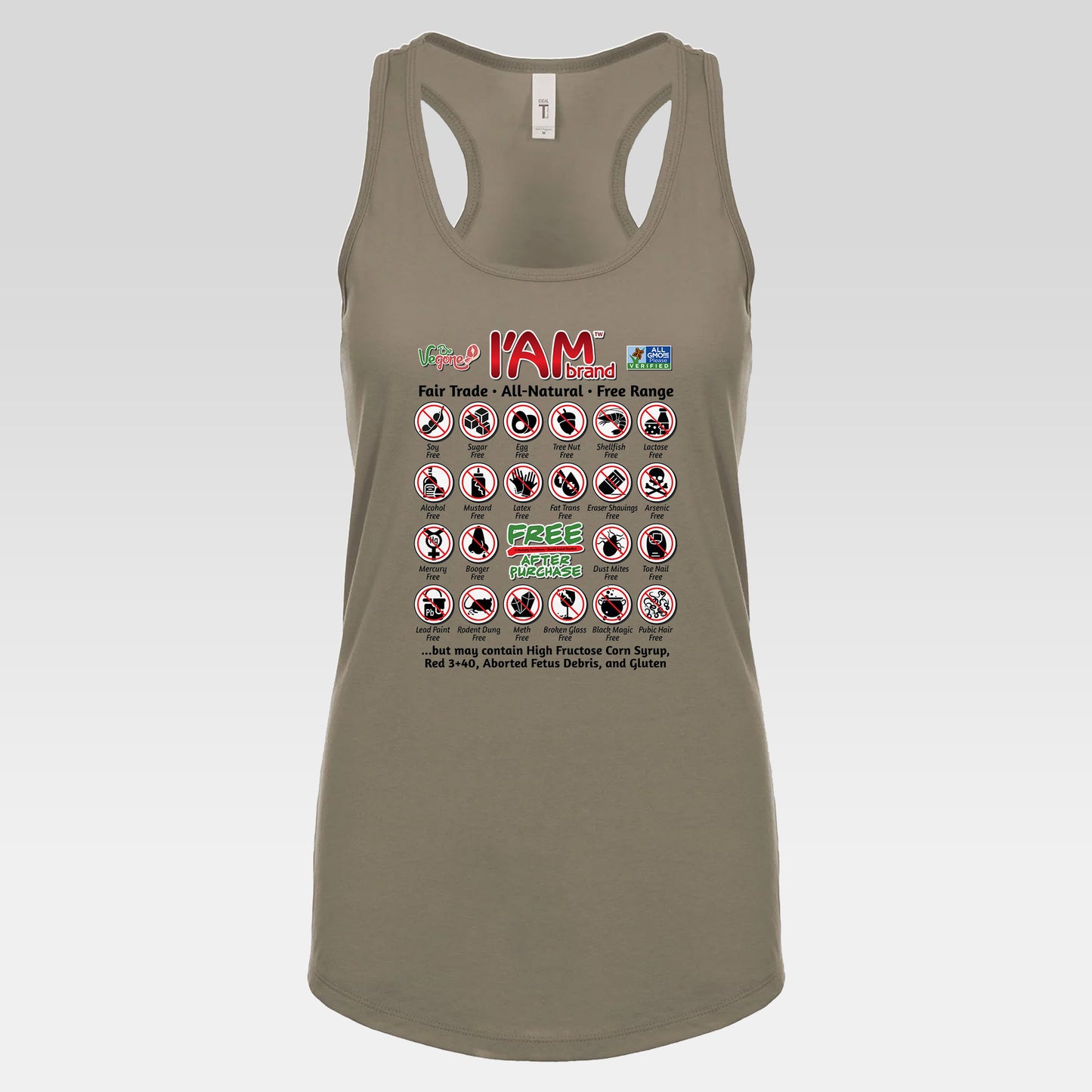 DK228: Free After Purchase - Ladies Racerback Tank