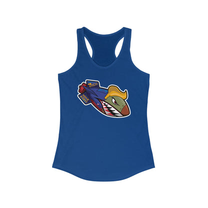 DK182: Dickold Trump - Ladies Racerback Tank
