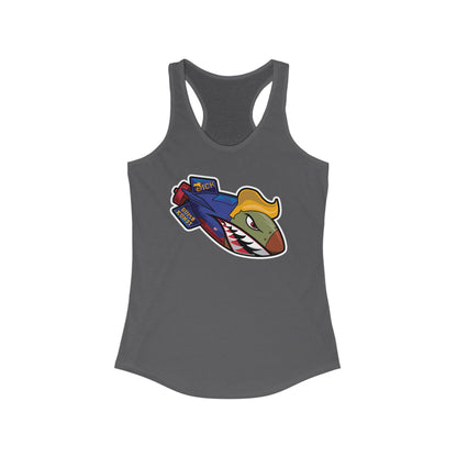DK182: Dickold Trump - Ladies Racerback Tank