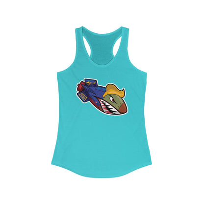 DK182: Dickold Trump - Ladies Racerback Tank
