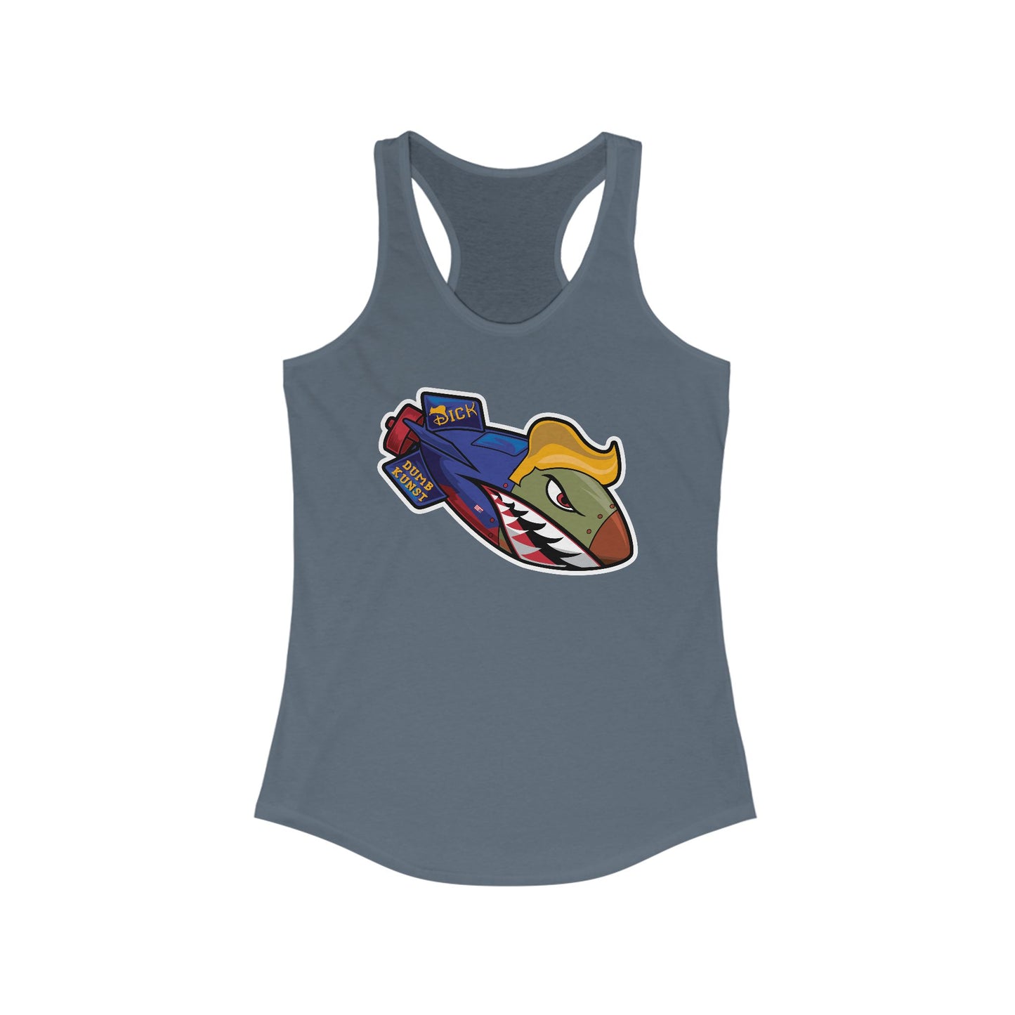 DK182: Dickold Trump - Ladies Racerback Tank