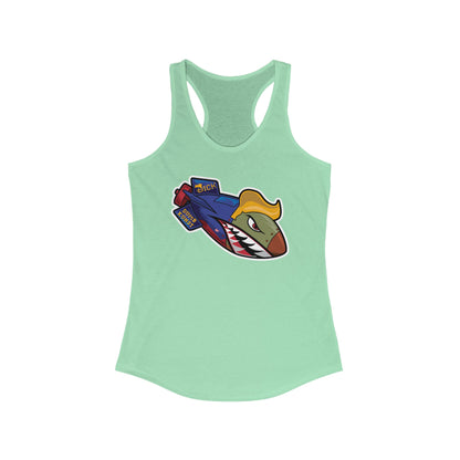 DK182: Dickold Trump - Ladies Racerback Tank