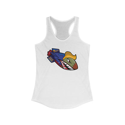 DK182: Dickold Trump - Ladies Racerback Tank