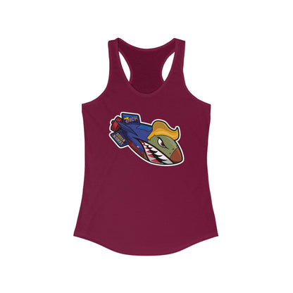 DK182: Dickold Trump - Ladies Racerback Tank