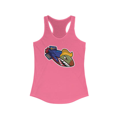 DK182: Dickold Trump - Ladies Racerback Tank