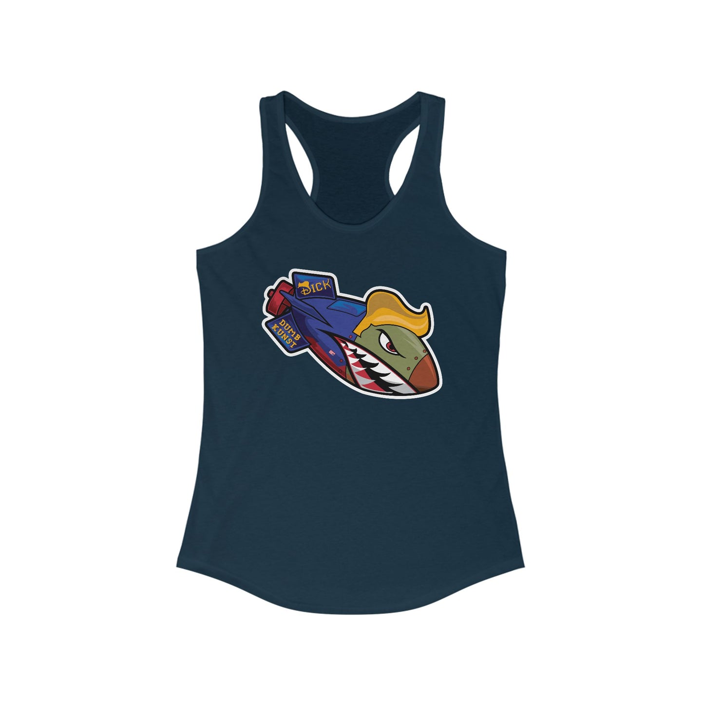 DK182: Dickold Trump - Ladies Racerback Tank