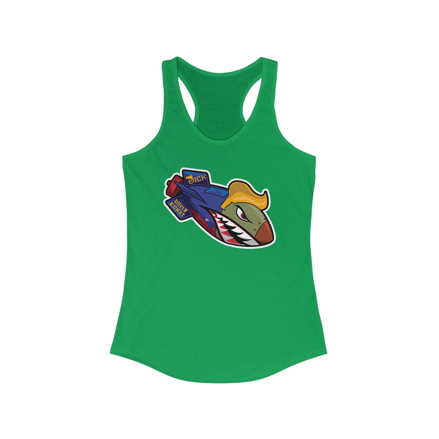 DK182: Dickold Trump - Ladies Racerback Tank
