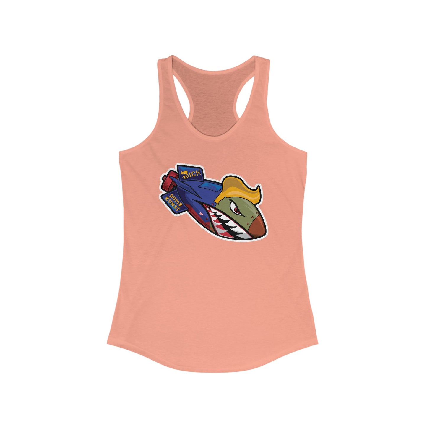 DK182: Dickold Trump - Ladies Racerback Tank