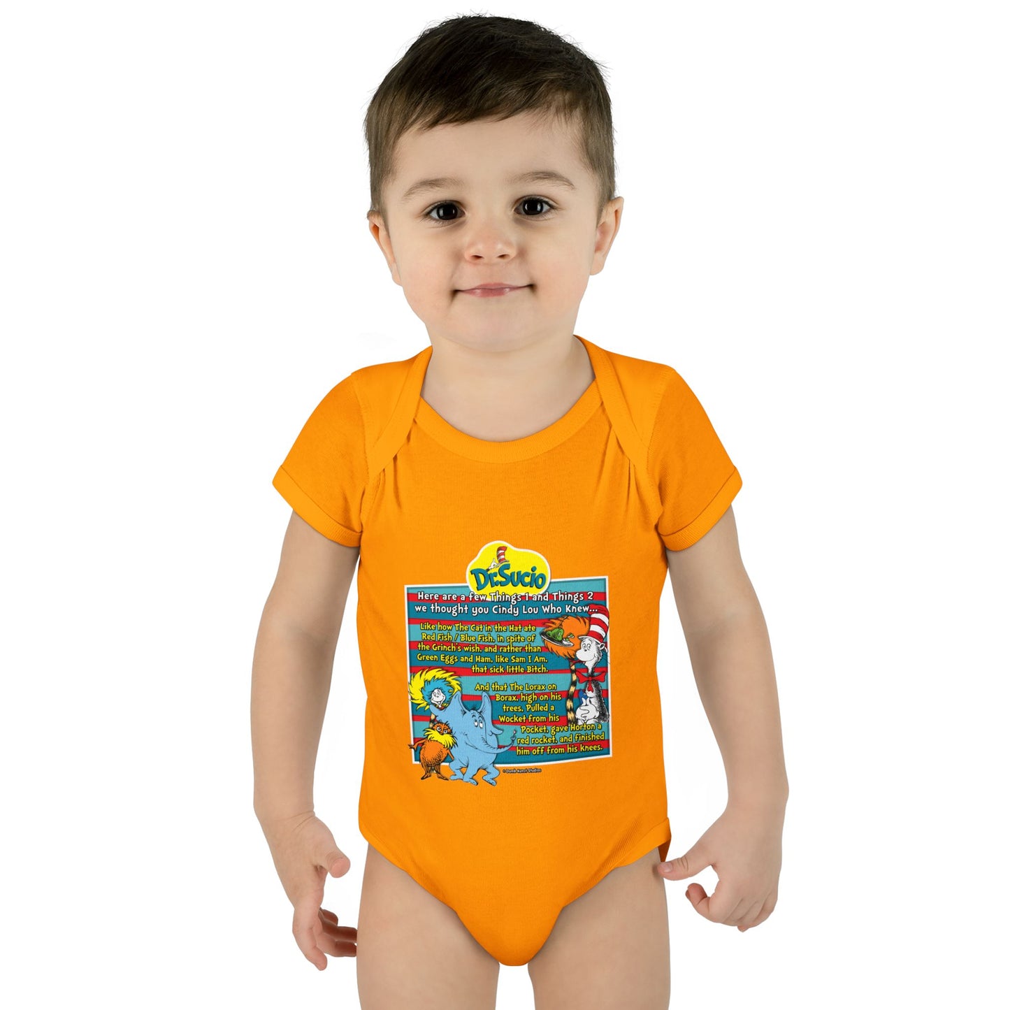 DK64: Doctored Seuss (Dirty Dr. Sucio) - Infant Sized Onsie