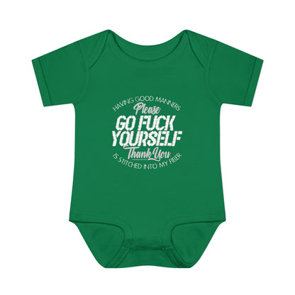 DK90: Please & Thank You (Go Fuck Yourself) - Infant Sized Onsie