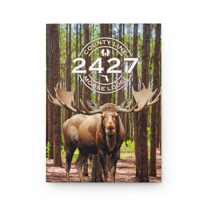 Moose Lodge 2427 - Woodlands Moose - Hardcover Journal