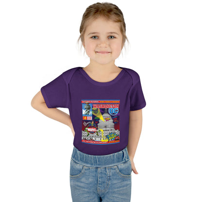 DK149: UnMARVELousington D.C. - Infant Sized Onsie