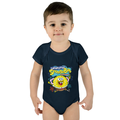 DK196: Contraceptive SpongeBob - Infant Sized Onsie