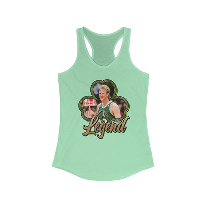 DK33: Give 'em the Bird (Larry Edition) - Ladies Racerback Tank
