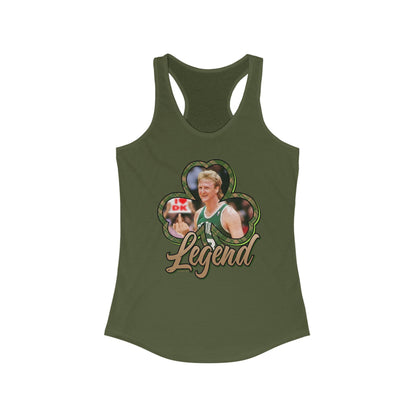 DK33: Give 'em the Bird (Larry Edition) - Ladies Racerback Tank