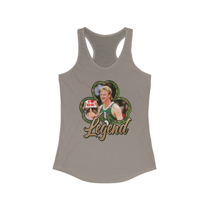 DK33: Give 'em the Bird (Larry Edition) - Ladies Racerback Tank