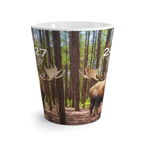 Moose Lodge 2427 - Woodlands Moose - Latte / Coffee Mug (12oz)