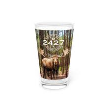 Load image into Gallery viewer, Moose Lodge 2427 - Woodlands Moose - Pint Glass (16oz)
