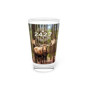 Moose Lodge 2427 - Woodlands Moose - Pint Glass (16oz)