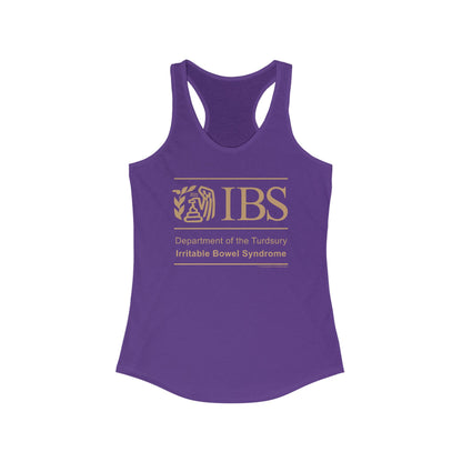 DK71: Dept. of Turdsury's IBS - Ladies Racerback Tank
