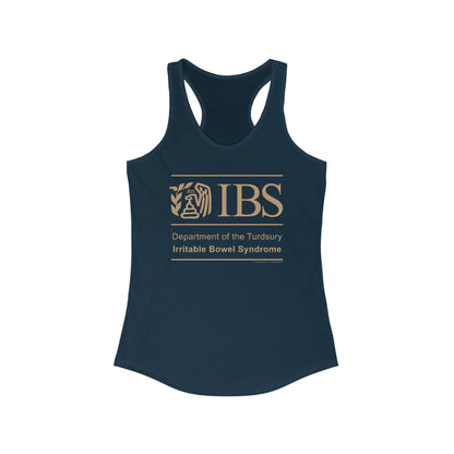 DK71: Dept. of Turdsury's IBS - Ladies Racerback Tank