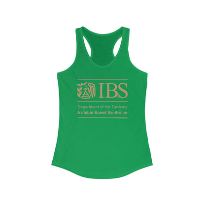 DK71: Dept. of Turdsury's IBS - Ladies Racerback Tank