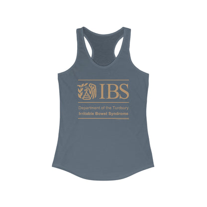 DK71: Dept. of Turdsury's IBS - Ladies Racerback Tank