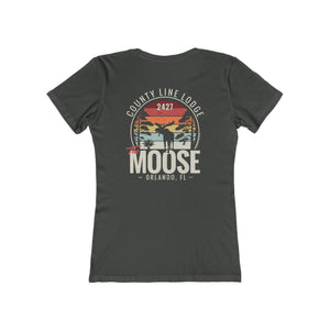 Moose Lodge 2427 - Florida Moose Sunset - Women's T-Shirt (Front & Back Print)