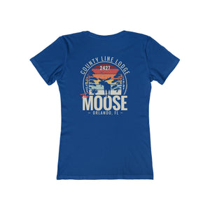 Moose Lodge 2427 - Florida Moose Sunset - Women's T-Shirt (Front & Back Print)