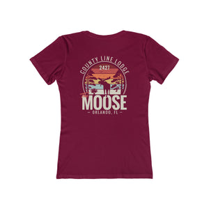 Moose Lodge 2427 - Florida Moose Sunset - Women's T-Shirt (Front & Back Print)