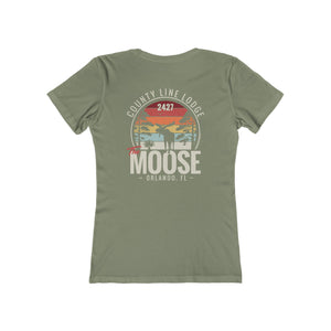 Moose Lodge 2427 - Florida Moose Sunset - Women's T-Shirt (Front & Back Print)