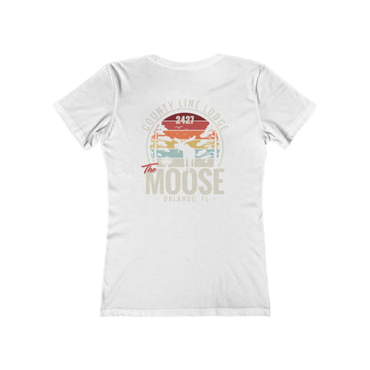 Moose Lodge 2427 - Florida Moose Sunset - Women's T-Shirt (Front & Back Print)
