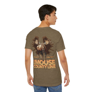 Moose Lodge 2427 - Moose Antlers - Unisex T-Shirt (Front & Back Print)