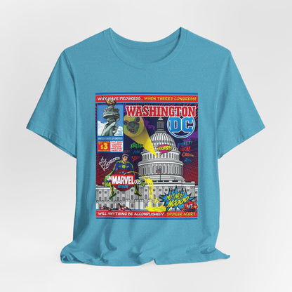 DK149: UnMARVELousington D.C. - Unisex S/S T-Shirt