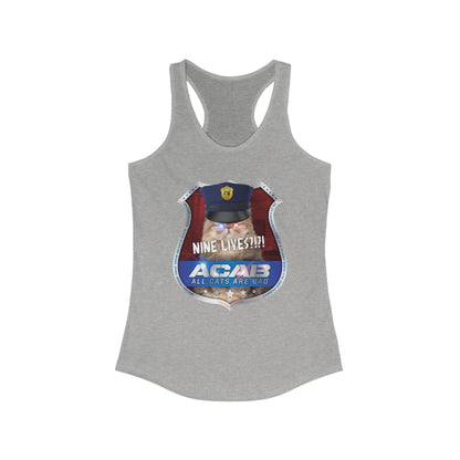 DK210: A.C.A.B. (Cats Edition) - Ladies Raceback Tank