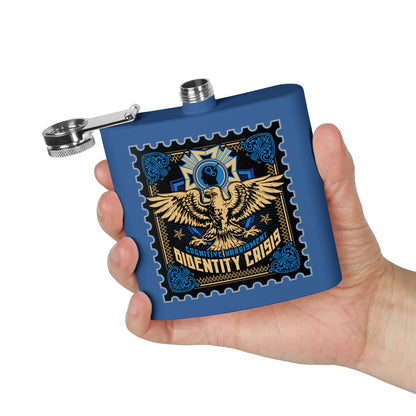 DK12: You Down With O.P.P.? (Bidentity Crisis) - 6oz Stainless Steel Hip Flask