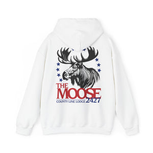 Moose Lodge 2427 - Moose For President - Hooded Sweatshirt (Front & Back Print)