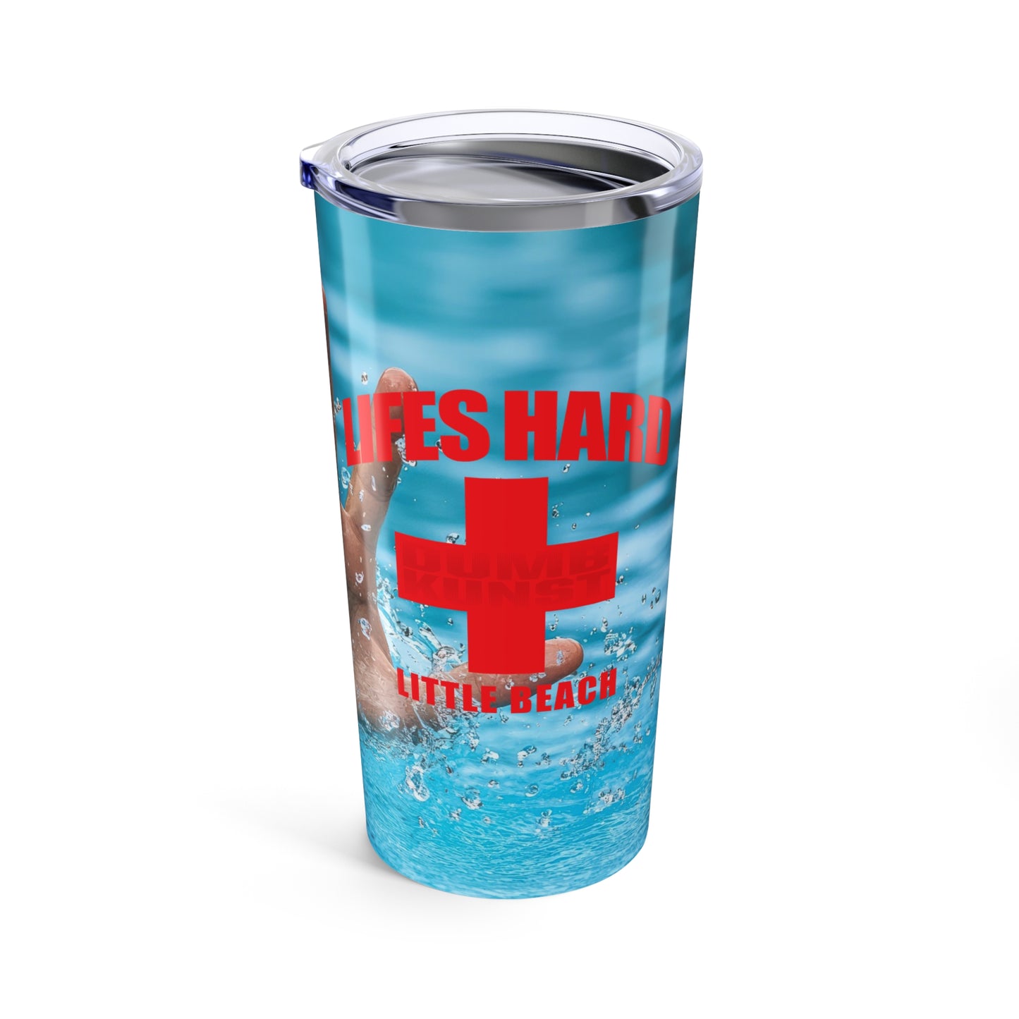 DK42: LIFESHARD - Little Beach - 20oz Travel Tumbler